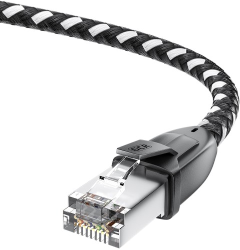 Патч-корд Greenconnect RJ45(m) - RJ45(m) Cat.6 3м черно-белый