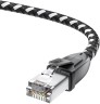 Патч-корд Greenconnect RJ45(m) - RJ45(m) Cat.6 3м черно-белый
