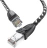 Патч-корд Greenconnect RJ45(m) - RJ45(m) Cat.6 3м черно-белый