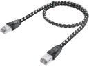 Патч-корд Greenconnect RJ45(m) - RJ45(m) Cat.6 3м черно-белый