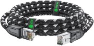 Патч-корд Greenconnect RJ45(m) - RJ45(m) Cat.6 3м черно-белый