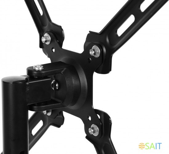 Кронштейн для телевизора Cactus CS-CP07 черный 23"-55" макс.45кг потолочный поворот и наклон