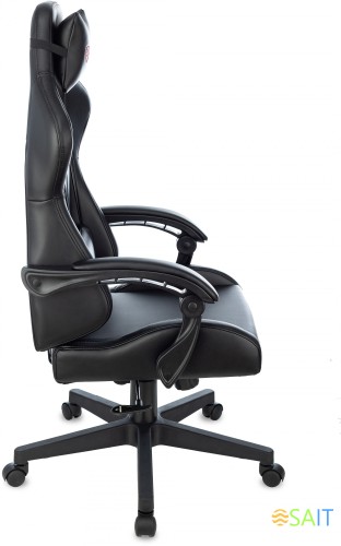 Кресло игровое Zombie GAME TETRA черный/карбон эко.кожа крестов. пластик