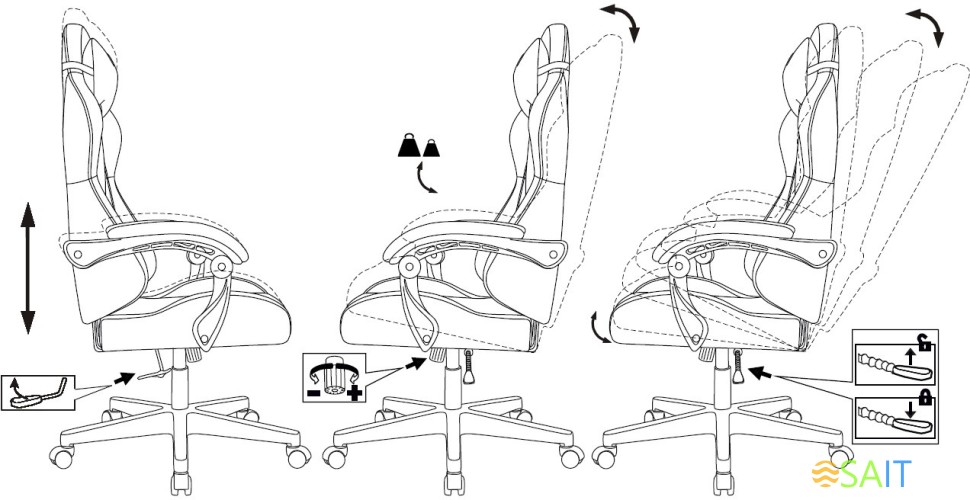 Кресло игровое Zombie GAME TETRA черный/карбон эко.кожа крестов. пластик