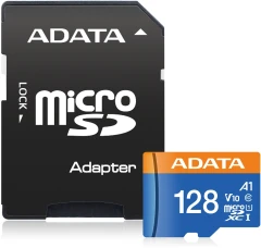 Флеш карта microSDXC 128GB A-Data AUSDX128GUICL10A1-RA1 Premier + adapter