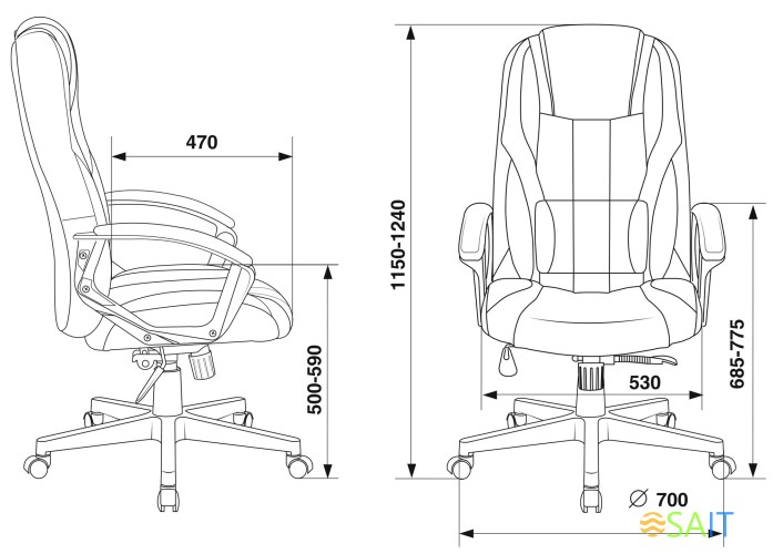 Кресло игровое Zombie 9 черный/красный ткань/эко.кожа крестов. пластик