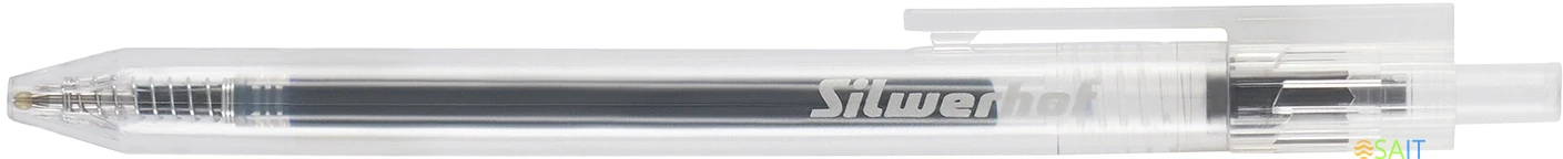 Набор ручек гелев. автоматическая Silwerhof NG Standart d=0.5мм син. черн. кор.карт. (12шт)