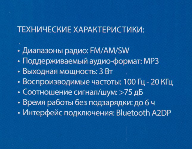 Радиоприемник портативный Hyundai H-PSR200 дерево коричневое/серебристый USB microSD