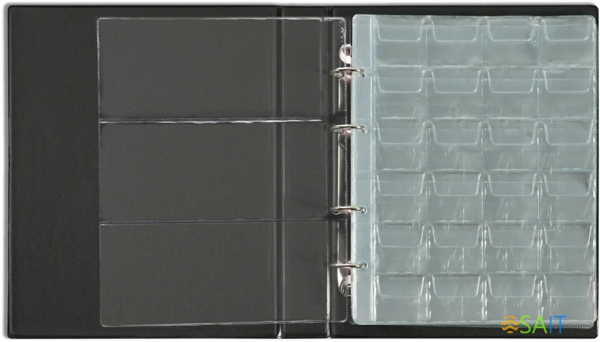 Папка на 4-х D-кольцах Silwerhof верт. ПВХ 0.6мм коричневый вмест.30лист.