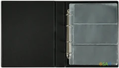 Папка на 4-х D-кольцах Silwerhof верт. ПВХ 0.6мм коричневый вмест.30лист.