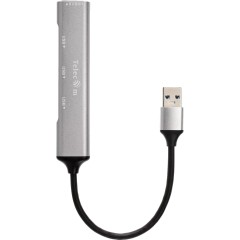 Переходник Мультифункциональный хаб Telecom USB 3.0 M/USB 3.0 F/3 x USB 2.0 F (TA308U)