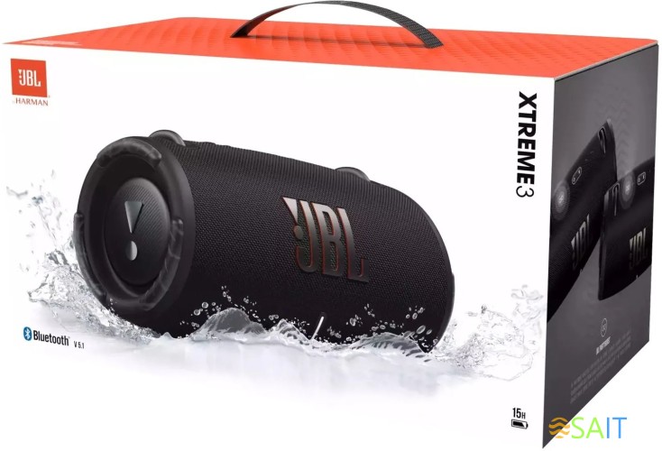 Колонка порт. JBL Xtreme 3 черный 100W 4.0 BT/3.5Jack 15м 5000mAh (JBLXTREME3BLK(AS/EU))