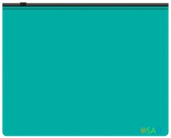Папка на молнии ZIP Бюрократ -BPM5ATURGBL A5 полипропилен 0.15мм бирюзовый цвет молнии черный