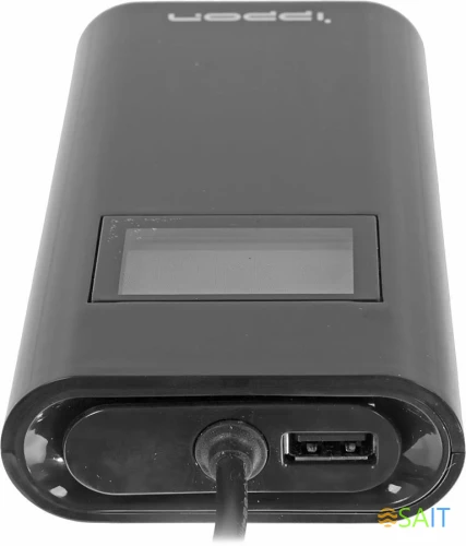 Блок питания Ippon D90U автоматический 90W 15V-19.5V 8-connectors 4.5A 1xUSB 2.1A от бытовой электросети LСD индикатор