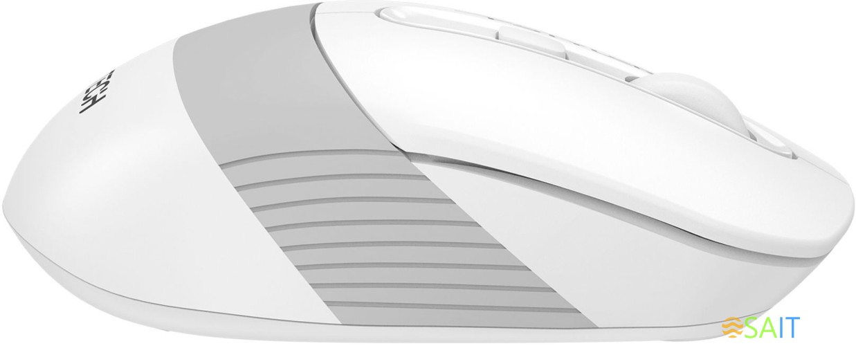 Мышь A4Tech Fstyler FB10CS белый/серый оптическая 2000dpi silent беспров. BT/Radio USB 4but (FB10CS USB GRAYISH WHITE)
