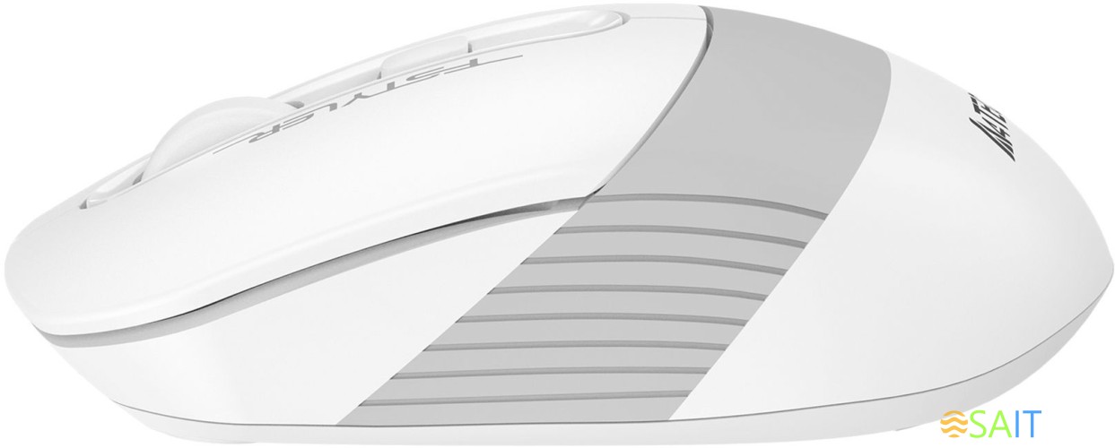 Мышь A4Tech Fstyler FB10CS белый/серый оптическая 2000dpi silent беспров. BT/Radio USB 4but (FB10CS USB GRAYISH WHITE)