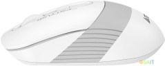 Мышь A4Tech Fstyler FB10CS белый/серый оптическая 2000dpi silent беспров. BT/Radio USB 4but (FB10CS USB GRAYISH WHITE)