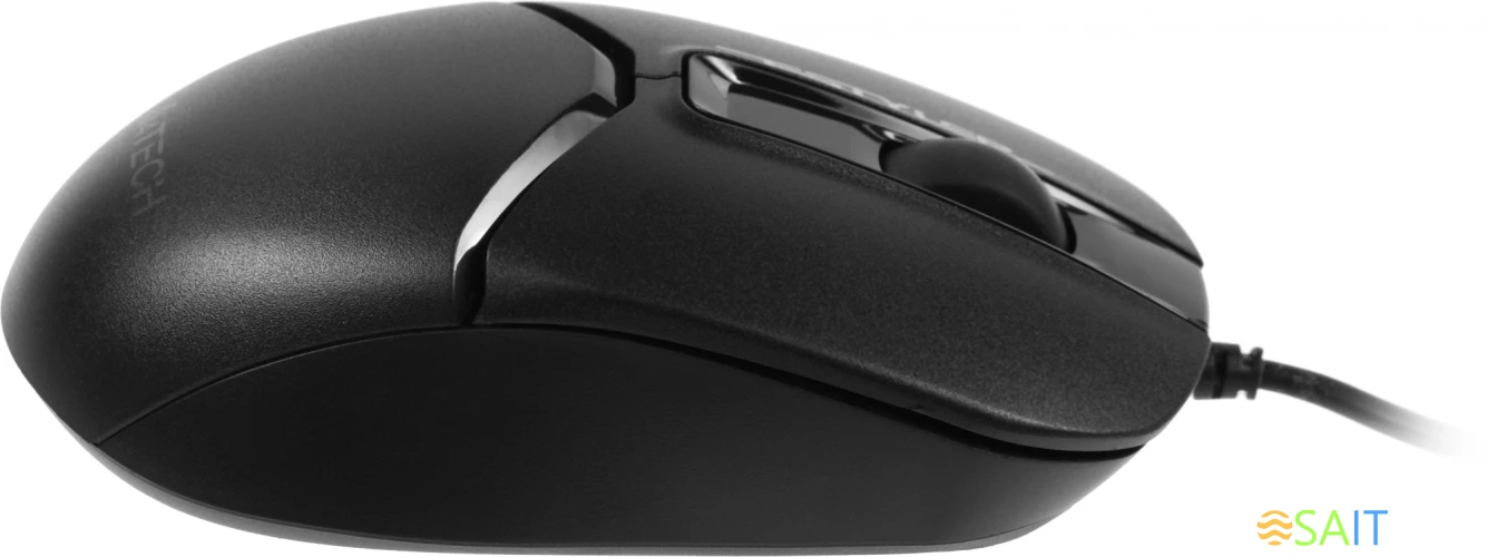 Мышь A4Tech Fstyler FM12S черный оптическая 1200dpi silent USB 3but (FM12S BLACK)