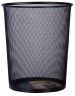 Корзина для бумаг Deli E9189 круглая 16л. мет.сетка черный