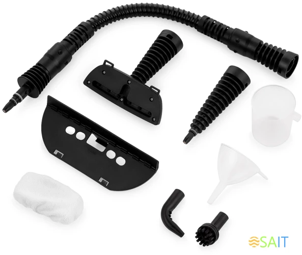 Пароочиститель ручной Kitfort КТ-9170-1 1050Вт черный/малиновый