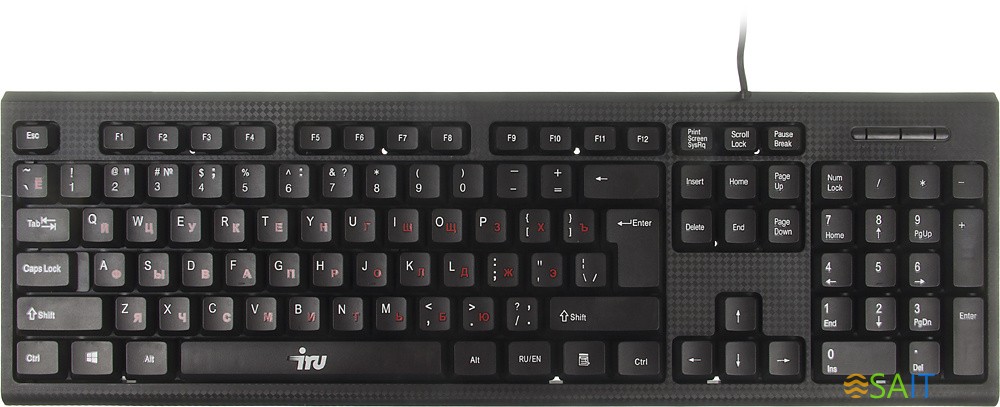 Клавиатура + мышь Оклик 621M IRU клав:черный мышь:черный USB (475653)