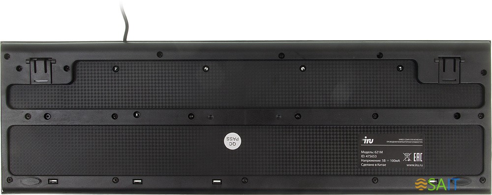 Клавиатура + мышь Оклик 621M IRU клав:черный мышь:черный USB (475653)