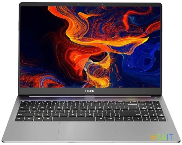 Ноутбук Tecno MegaBook T1 Ryzen 5 5560U 16Gb SSD1Tb AMD Radeon 15.6" IPS FHD (1920x1080) Windows 11 Home 64 silver WiFi BT Cam 6060mAh (TCN-T1R5W15.1.SL)