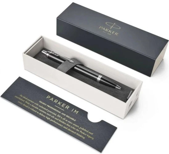 Ручка шариков. Parker IM Core K321 (1931665) Black CT M син. черн. подар.кор.