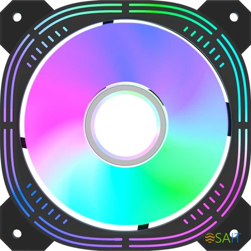 Вентилятор для корпуса Formula Nulight 12BK RGB 120х120x25 черный 3-pin 4-pin (Molex) 19.06дБ (NULIGHT 12BK FR) Ret