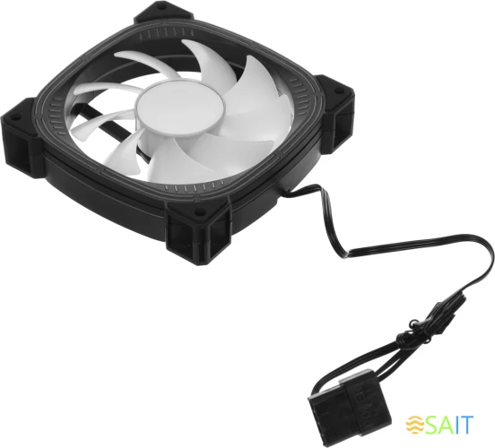 Вентилятор для корпуса Formula Nulight 12BK RGB 120х120x25 черный 3-pin 4-pin (Molex) 19.06дБ (NULIGHT 12BK FR) Ret