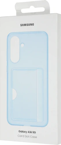Чехол (клип-кейс) Samsung для Samsung Galaxy A36 Card Slot Case A36 голубой (EF-OA366TLEGRU)
