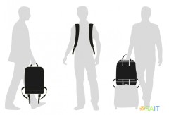 РюкзакДА Moleskine METRO (ET82MTBKB20) 31x47x13см полиамид синий сапфир