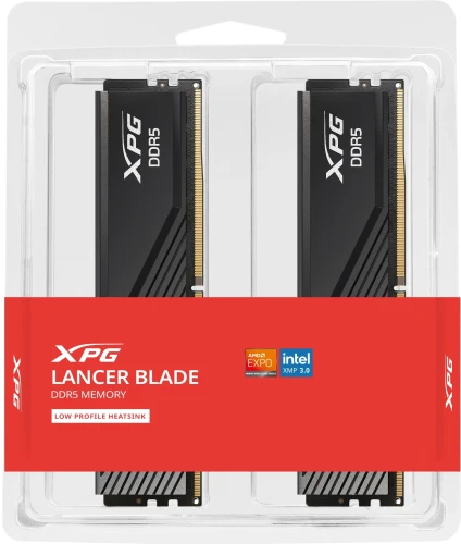 Память DDR5 2x16GB 6000MHz A-Data AX5U6000C3616G-DTLABBK XPG Lancer Blade RTL PC5-48000 CL36 DIMM ECC 288-pin 1.35В kit dual rank с радиатором Ret