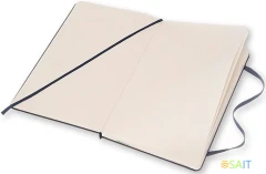 Блокнот Moleskine CLASSIC QP062B20 Large 130х210мм 240стр. нелинованный твердая обложка синий сапфир