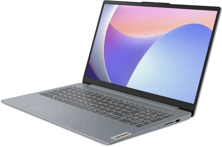 Ноутбук Lenovo IdeaPad Slim 3 15IRH8 Core i7 13620H 16Gb SSD512Gb Intel UHD Graphics 15.6" IPS FHD (1920x1080) noOS grey WiFi BT Cam (83EM00C1RK)