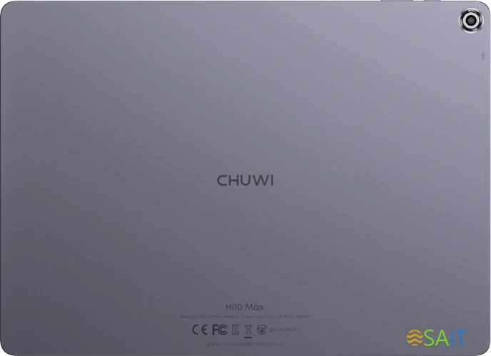 Планшет Chuwi Hi10 Max N150 800MHz 4C RAM12Gb ROM512Gb 12.9" IPS 2880x1920 Windows 11 Home серый 8Mpix 5Mpix BT WiFi 4800mAh