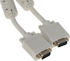 Кабель Ningbo CAB016S-10F VGA (m) VGA (m) 3м (CAB016S-10F-BR) феррит.кольца серый (блистер)