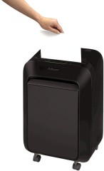 Шредер Fellowes PowerShred LX210 черный (секр.P-4) фрагменты 16лист. 23лтр. скрепки скобы пл.карты