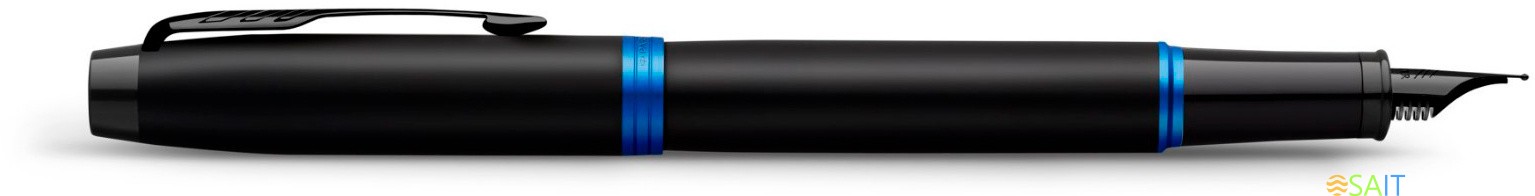 Ручка перьев. Parker IM Vibrant Rings F315 (2172859) Marine Blue PVD M сталь нержавеющая подар.кор.