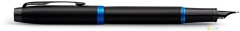 Ручка перьев. Parker IM Vibrant Rings F315 (2172859) Marine Blue PVD M сталь нержавеющая подар.кор.