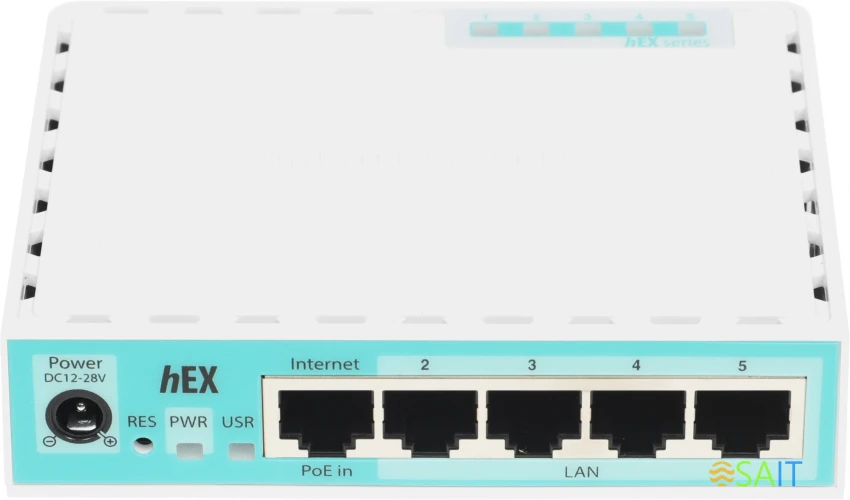 Маршрутизатор MikroTik hEX refresh (E50UG) 10/100/1000BASE-TX белый