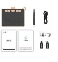 Графический планшет Parblo Ninos S USB Type-C черный/розовый