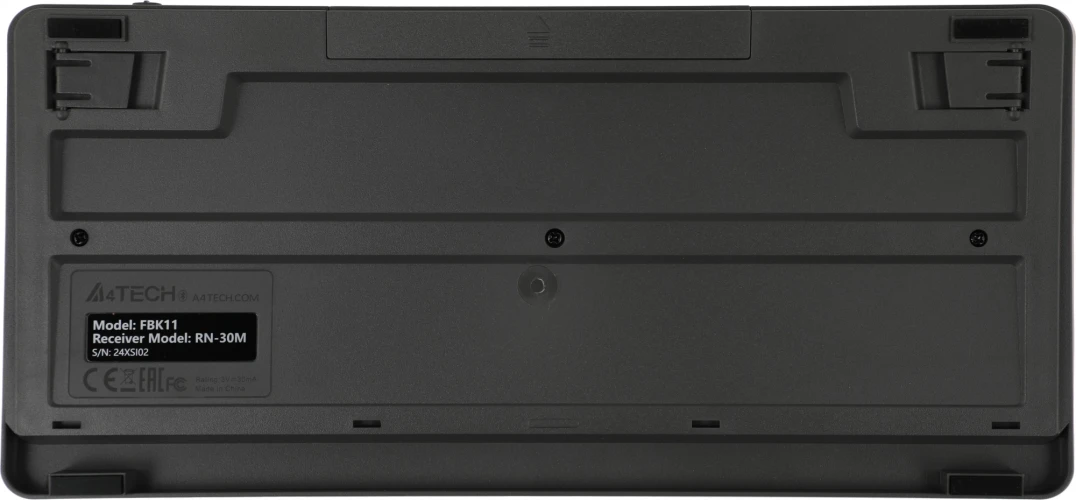Клавиатура A4Tech FBK11 черный/серый USB беспроводная BT/Radio slim (FBK11 GREY)