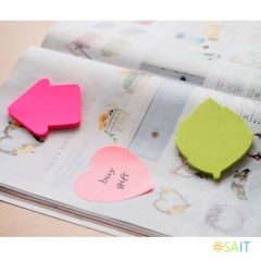 Блок самоклеящийся бумажный Stick`n 21545 70x70мм 50лист. 70г/м2 неон розовый вырубной клей по периметру &quot;сердце&quot; европодвес