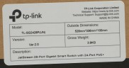 Коммутатор TP-Link SG2428P (L2+) 24x1Гбит/с 4SFP 24PoE+ 250W управляемый