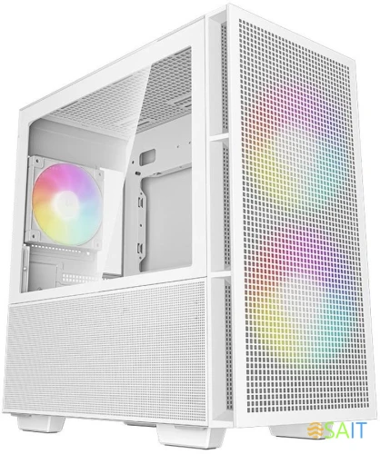 Корпус Deepcool CH360 белый без БП mATX 5x120mm 2x140mm 1xUSB3.0 audio bott PSU