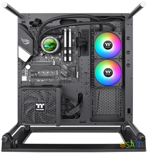 Система водяного охлаждения Thermaltake TH240 V2 Ultra EX ARGB Soc-AM5/AM4/1200/1700/1851 черный 4-pin 28.5dB Al LCD Ret (CL-W414-PL12SW-A)