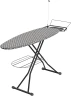 Гладильная доска Starwind SW-IB1802 129.50x46см рег.высот. черный/серый