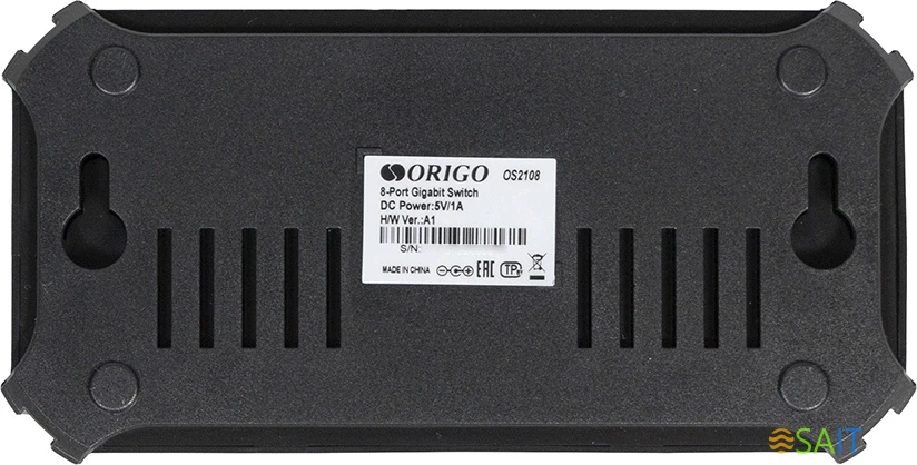 Коммутатор Origo OS2108 OS2108/A1A (L2) 8x1Гбит/с неуправляемый