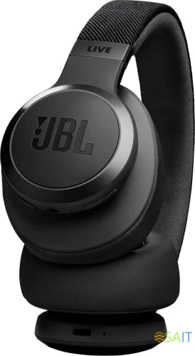 Гарнитура накладные JBL Live 770NC 2м черный беспроводные bluetooth оголовье (JBLLIVE770NCBLK)